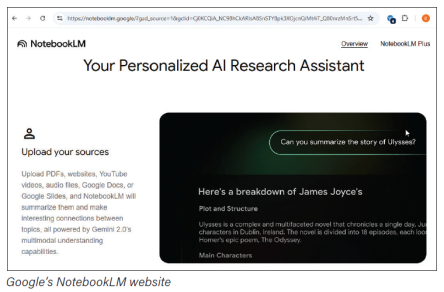 Google's NotebookNLM Website Google's NotebookNLM Website