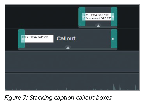Figure 7: Stacking caption callout boxes
