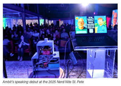 Ambit's speaking debut at the 2025 Nerd Nite St. Pete
